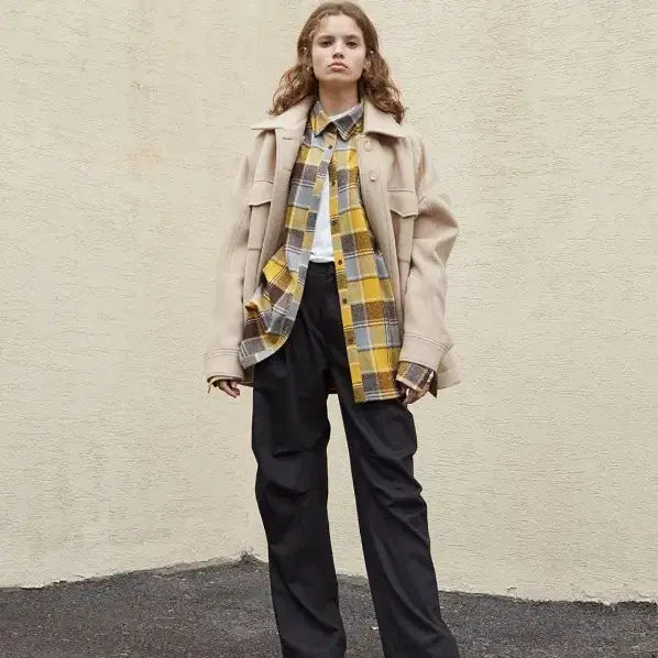 [BUNJANG] Low Classic LOCLE 17 Winter Half Coat Beige / 로우클래식 LOCLE 17 윈터 로클 하프 코트 베이지