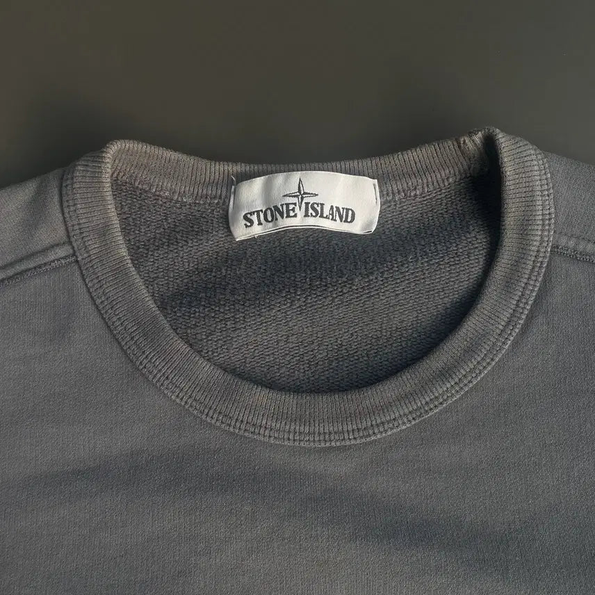 [BUNJANG] Stone Island Embroidered Patch Sweatshirt / [L] 스톤 아일랜드 자수 와펜 맨투맨
