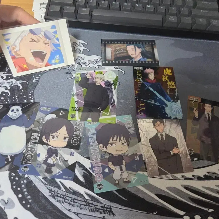 [BUNJANG] Jujutsu Kaisen Character Card Goods Bundle / 주술회전 캐릭터 카드 굿즈+장식스탠드이타도리,게토,후시구로,고죠,이누마키