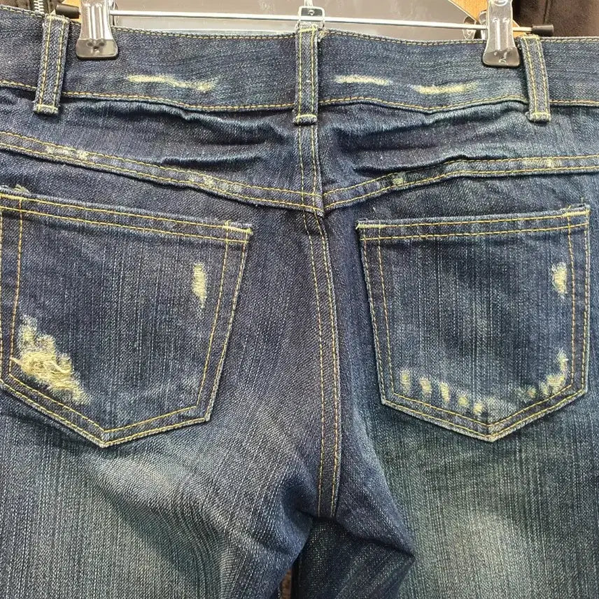 [BUNJANG] Suga Cats Gold Pearl Point Denim (29 inch/Bootcut) / [Y2K/희귀] 슈가캣츠 금색 펄 포인트 데님 (29인치/부츠컷)