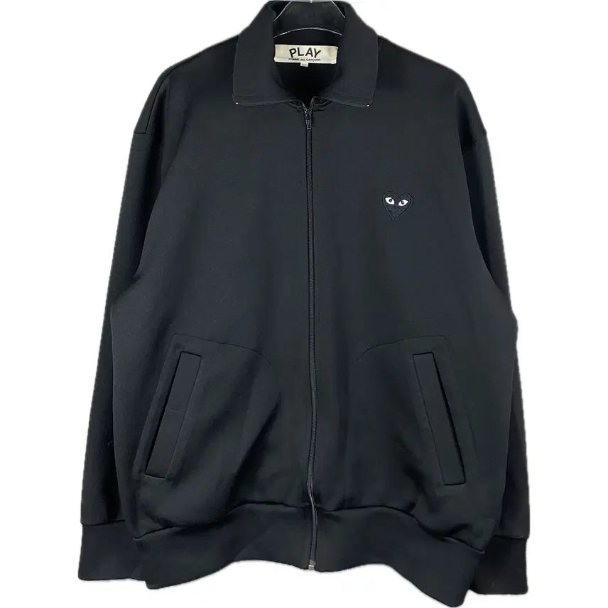 [BUNJANG] Comme des Garcons Play Black Emblem Jersey Track Jacket / [XL] 꼼데가르송 플레이 블랙와펜 저지 트랙자켓