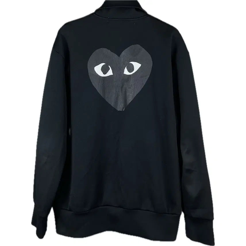 [BUNJANG] Comme des Garcons Play Black Emblem Jersey Track Jacket / [XL] 꼼데가르송 플레이 블랙와펜 저지 트랙자켓