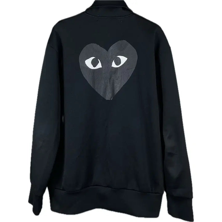 [BUNJANG] Comme des Garcons Play Black Emblem Jersey Track Jacket / [XL] 꼼데가르송 플레이 블랙와펜 저지 트랙자켓