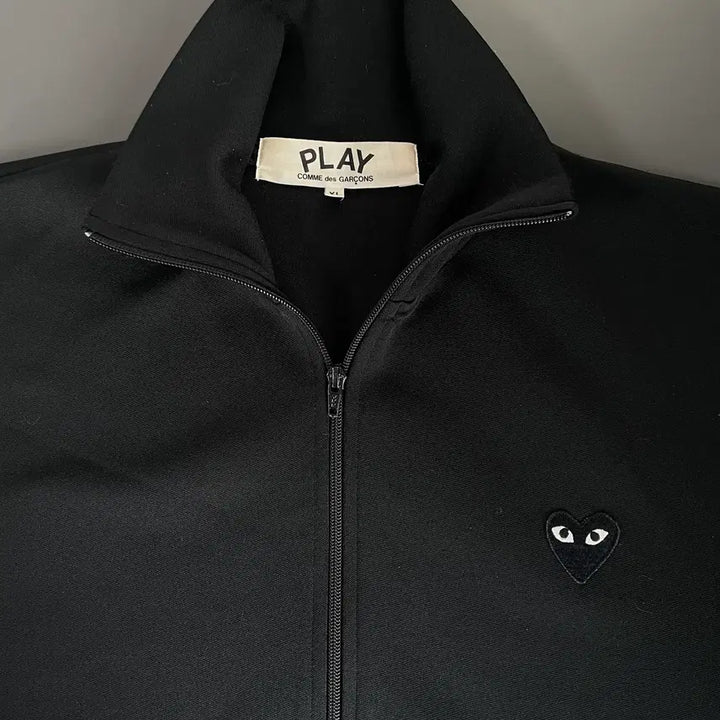 [BUNJANG] Comme des Garcons Play Black Emblem Jersey Track Jacket / [XL] 꼼데가르송 플레이 블랙와펜 저지 트랙자켓