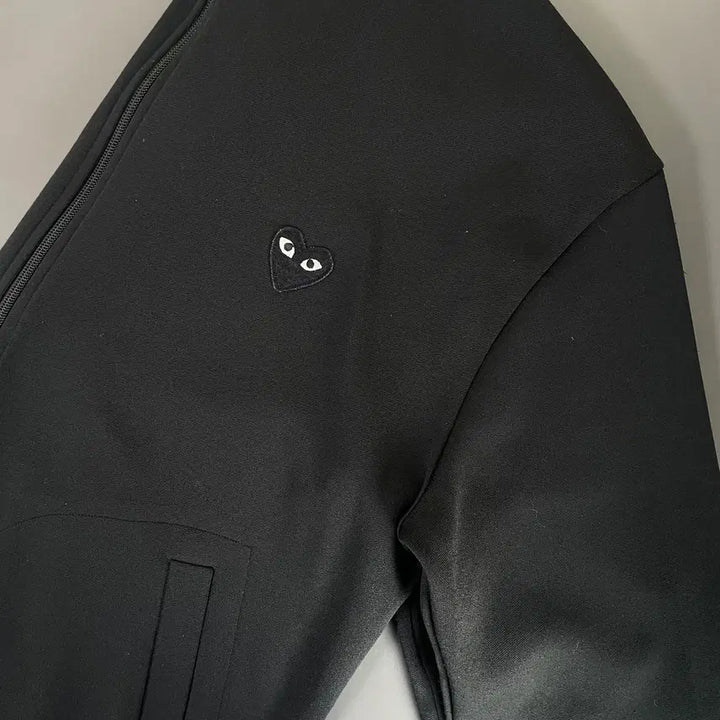 [BUNJANG] Comme des Garcons Play Black Emblem Jersey Track Jacket / [XL] 꼼데가르송 플레이 블랙와펜 저지 트랙자켓