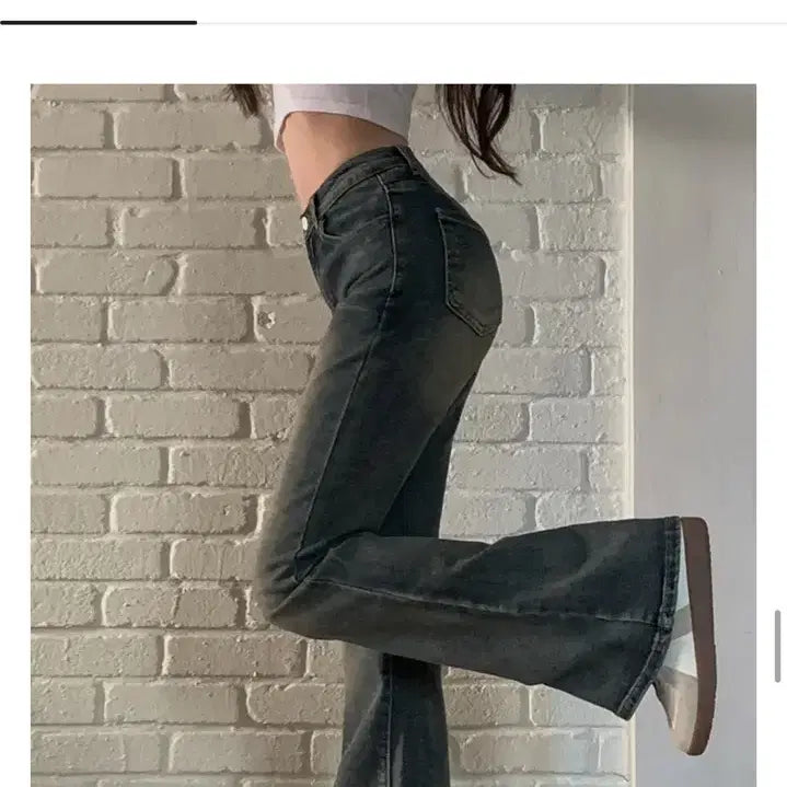 [BUNJANG] Vintage Washed Bootcut Denim Pants / 빈티지 워싱 부츠컷 데님 팬츠 (새상품)