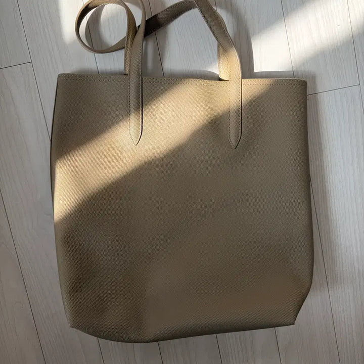 [BUNJANG] Lacoste Beige Shopper Tote Bag / 라코스테 베이지 쇼퍼백 토트백