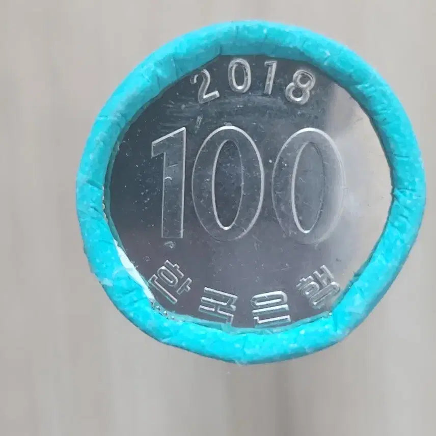 [BUNJANG] Bank of Korea 2018 100th Anniversary Roll Coin (Double-Sided Numbers) / 뉴스에도 나온~2018년100주(양면숫자)..한국은행롤주화.