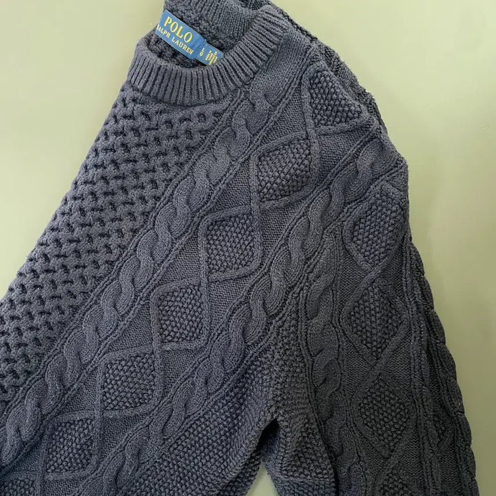 [BUNJANG] Polo Ralph Lauren Cable Knit Cotton Sweater / [L] 폴로 랄프로렌 꽈배기 코튼 니트