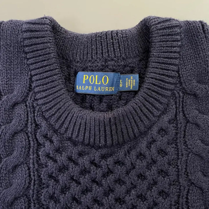[BUNJANG] Polo Ralph Lauren Cable Knit Cotton Sweater / [L] 폴로 랄프로렌 꽈배기 코튼 니트