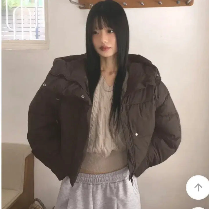 [BUNJANG] Wonder Wonder Bubble Ring Short Hooded Padding / 에이블리 원더원더버블링 아방 웰론 숏 후드 패딩