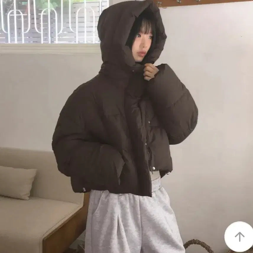 [BUNJANG] Wonder Wonder Bubble Ring Short Hooded Padding / 에이블리 원더원더버블링 아방 웰론 숏 후드 패딩