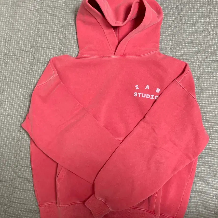 [BUNJANG] IAPP STUDIO Pigment Hoodie Coral / 아이앱 스튜디오 피그먼트 후드 코랄
