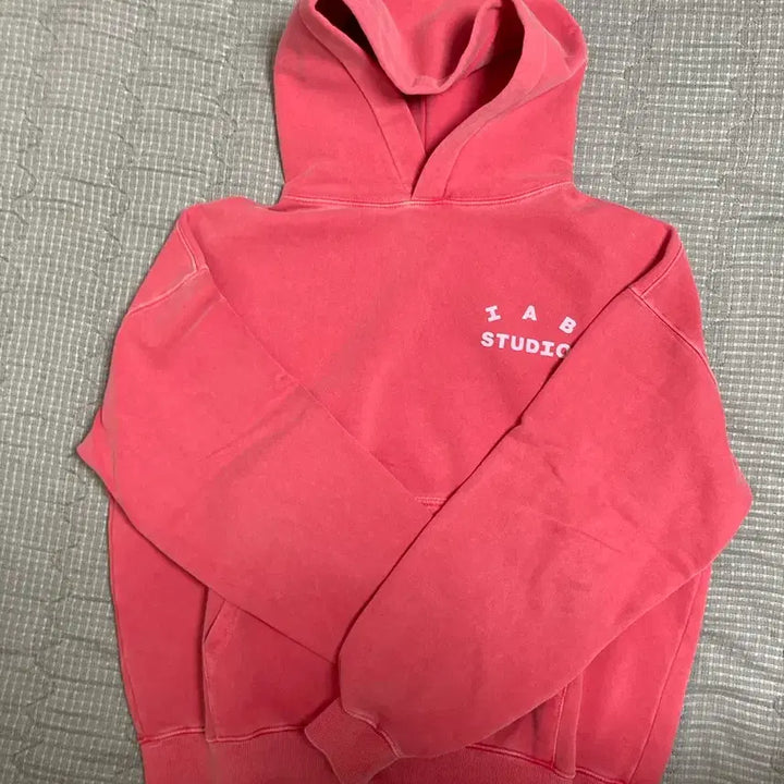 [BUNJANG] IAPP STUDIO Pigment Hoodie Coral / 아이앱 스튜디오 피그먼트 후드 코랄