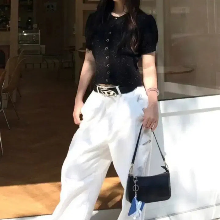 [BUNJANG] Letter From Moon Coney Dust Half Cardigan / 레터프롬문 코니 더스트 하프 가디건