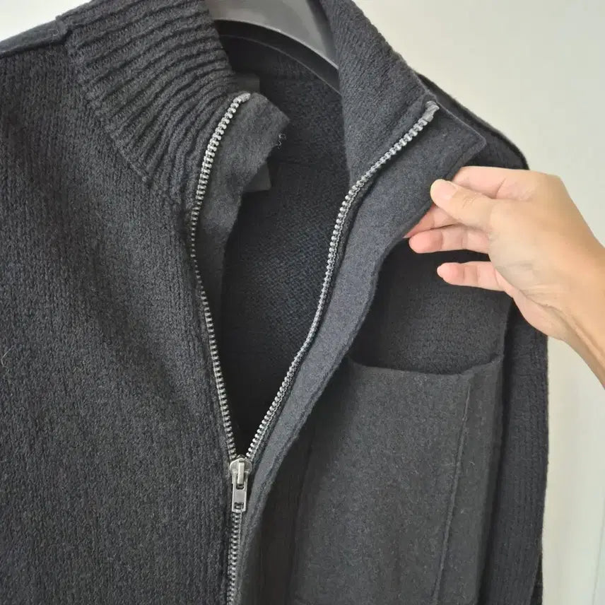 [BUNJANG] Transit Zip-up Knit Jacket / 트랜짓 Transit 집업 니트 자켓