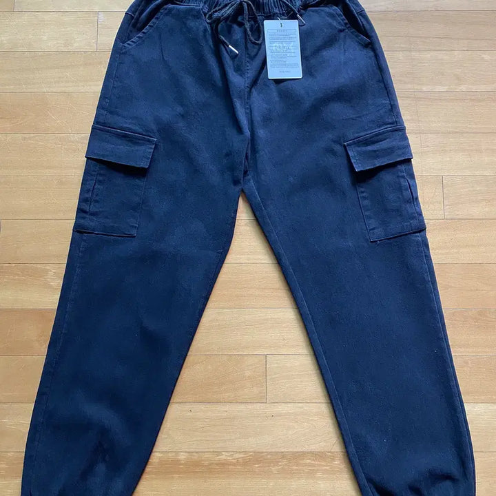 [BUNJANG] Unbranded Washed Cotton Strap Banding Jogger Pants / <봄신상품> 봄가을용 워싱면 스트랩밴딩 무지조거팬츠