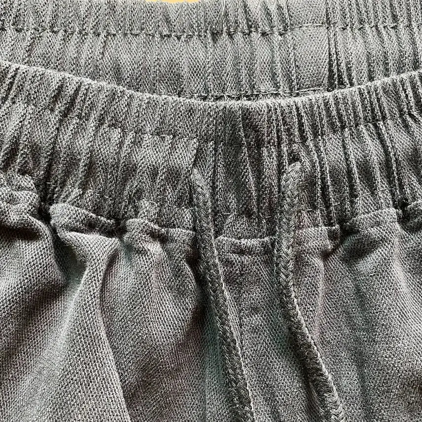 [BUNJANG] Unbranded Washed Cotton Strap Banding Jogger Pants / <봄신상품> 봄가을용 워싱면 스트랩밴딩 무지조거팬츠