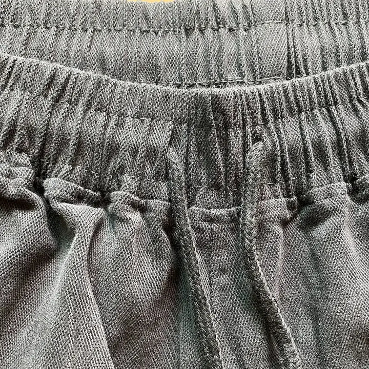 [BUNJANG] Unbranded Washed Cotton Strap Banding Jogger Pants / <봄신상품> 봄가을용 워싱면 스트랩밴딩 무지조거팬츠