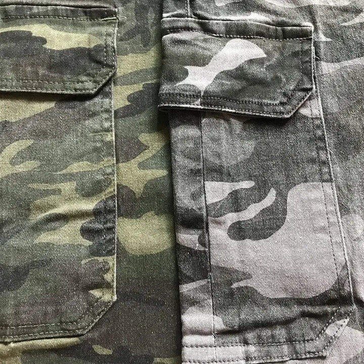 [BUNJANG] Spring/Autumn Washed Cotton Cargo Jogger Pants / <봄신상품> 봄가을용 워싱면 스트랩밴딩 카고조거팬츠