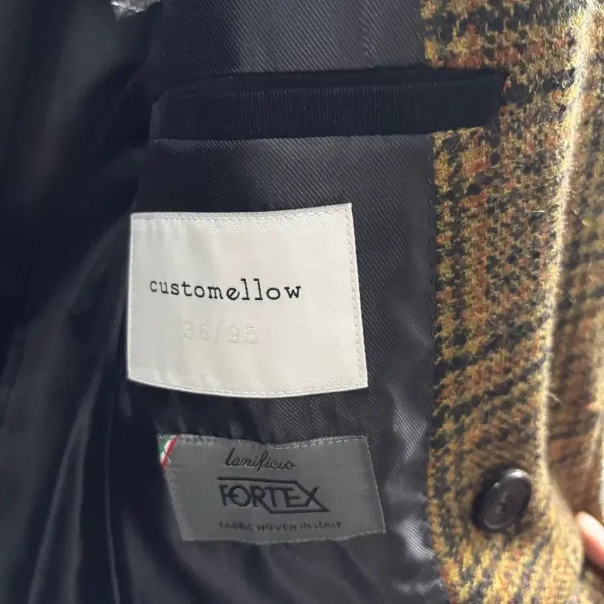 [BUNJANG] Customellow Check Coat 95 / 새상품급) 커스텀멜로우 체크 코트 95