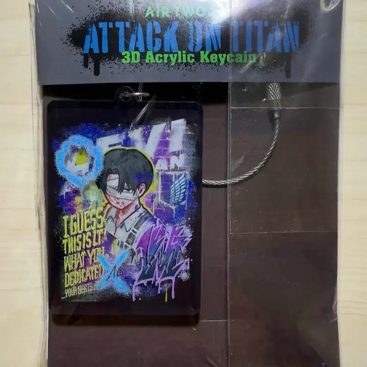 [BUNJANG] Attack on Titan Levi airtwokyo Acrylic Keyring / 진격의거인 진격거 리바이 3D 아크릴 키링 airtwokyo