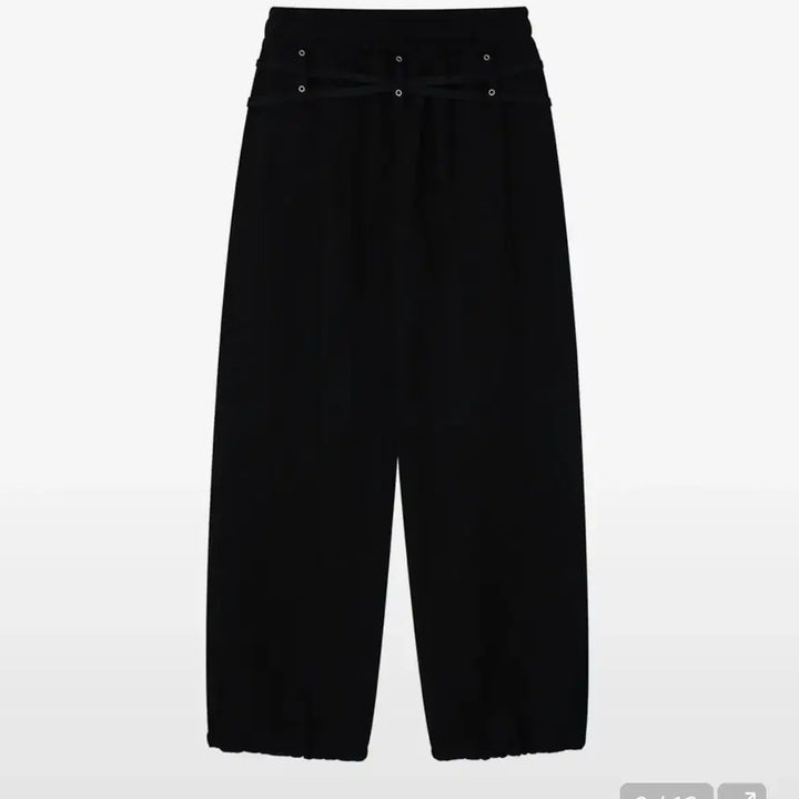 [BUNJANG] Kashiko Zenu Belt Sweat Pants Black / 카시코 kashiko zenu belt sweat pants black