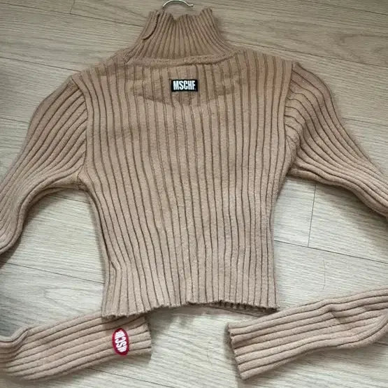 [BUNJANG] MSCHF Ribbed Polo Knit / 미스치프 골지 폴라 니트