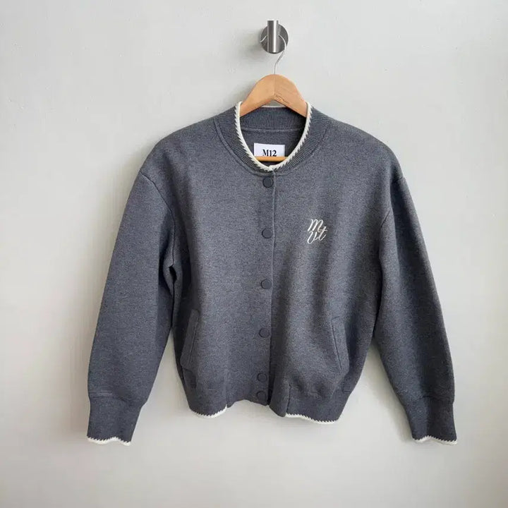 [BUNJANG] M12 Wool Blended Knitting Bomber Jacket / M12 울블렌디드 니팅 보머 점퍼