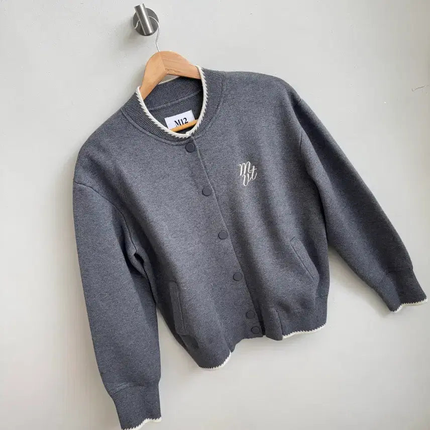 [BUNJANG] M12 Wool Blended Knitting Bomber Jacket / M12 울블렌디드 니팅 보머 점퍼