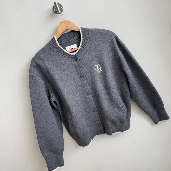 [BUNJANG] M12 Wool Blended Knitting Bomber Jacket / M12 울블렌디드 니팅 보머 점퍼