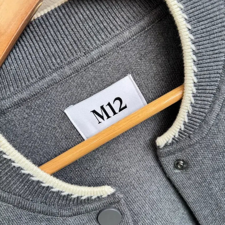 [BUNJANG] M12 Wool Blended Knitting Bomber Jacket / M12 울블렌디드 니팅 보머 점퍼