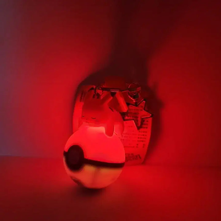 [BUNJANG] Pokemon Pikachu Monster Ball LED Keyring / 피카츄 몬스터볼 LED 키링