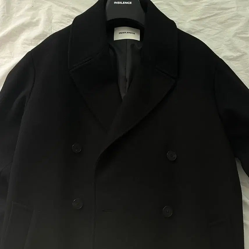 [BUNJANG] In Silence Cashmere Double Long Coat Black S Size / 인사일런스 캐시미어 더블 롱 코트 BLACK S사이즈