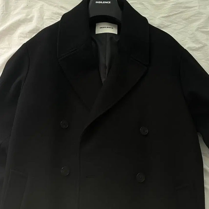 [BUNJANG] In Silence Cashmere Double Long Coat Black S Size / 인사일런스 캐시미어 더블 롱 코트 BLACK S사이즈