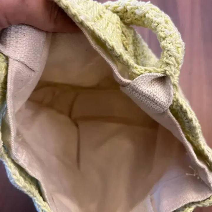 [BUNJANG] Handmade Crochet Ivory Tote Bag / 크로셰 뜨개 가방 아이보리 bag handbag shopping bag