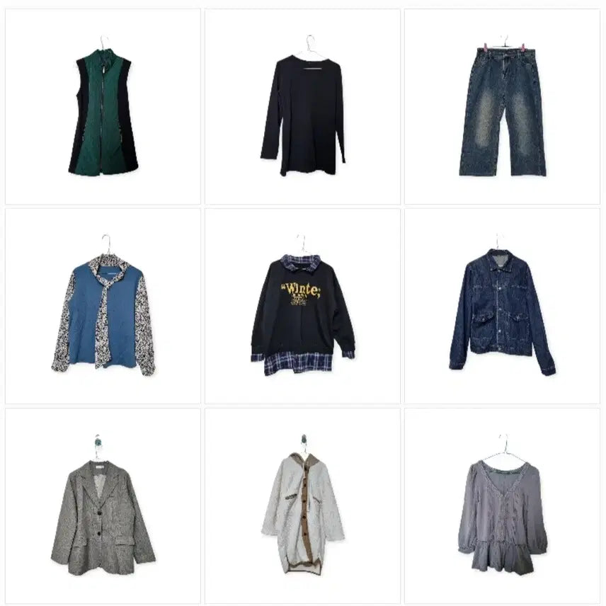 [BUNJANG] Bundle Set of 59 Used Clothing Items / 미착용 깨끗한 옷 중고의류 59벌 일괄 판매 리셀 환영