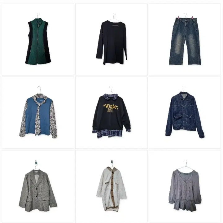 [BUNJANG] Bundle Set of 59 Used Clothing Items / 미착용 깨끗한 옷 중고의류 59벌 일괄 판매 리셀 환영