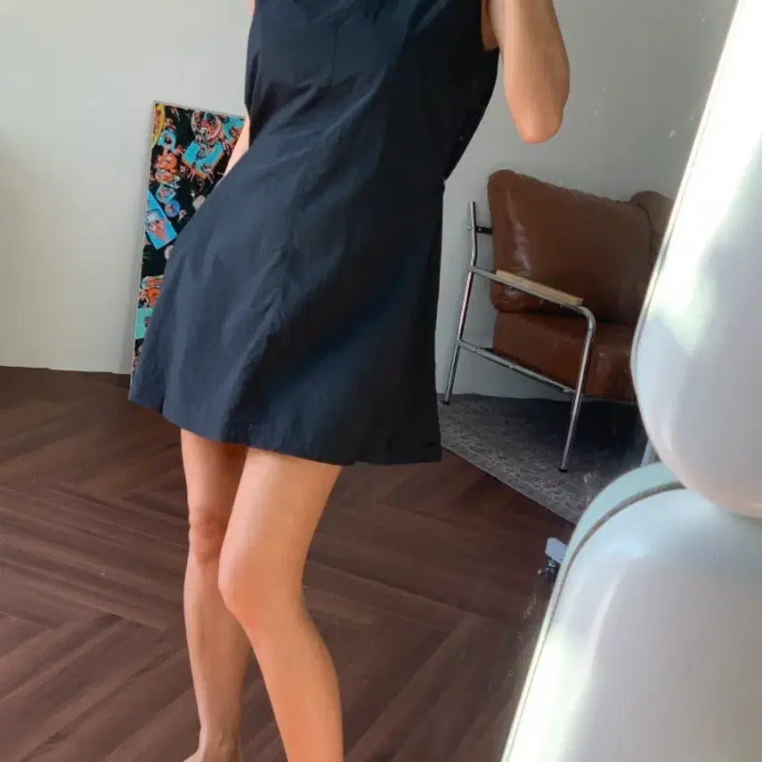 [BUNJANG] Black Mini Jumpsuit / 블랙 미니 점프수트