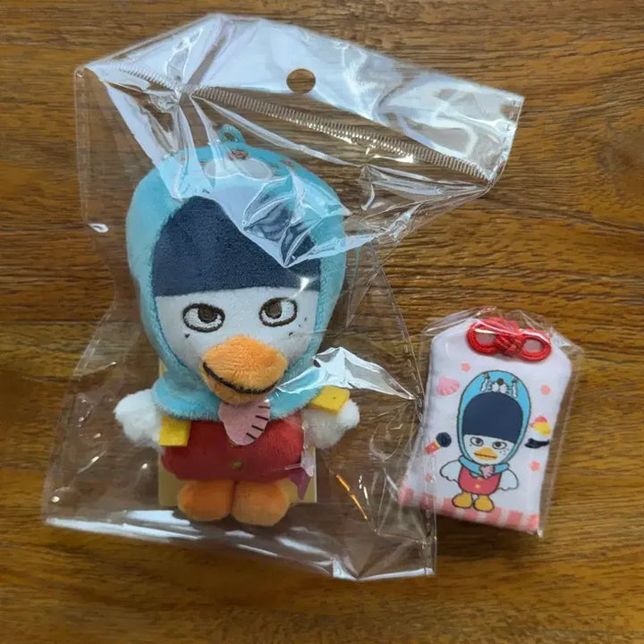 [BUNJANG] Bonobono Rise Ddolbyeong 12cm Doll Keychain &amp; Omamori Set / 보노보노 라이즈 똘병 12cm 인형키링, 오마모리 세트