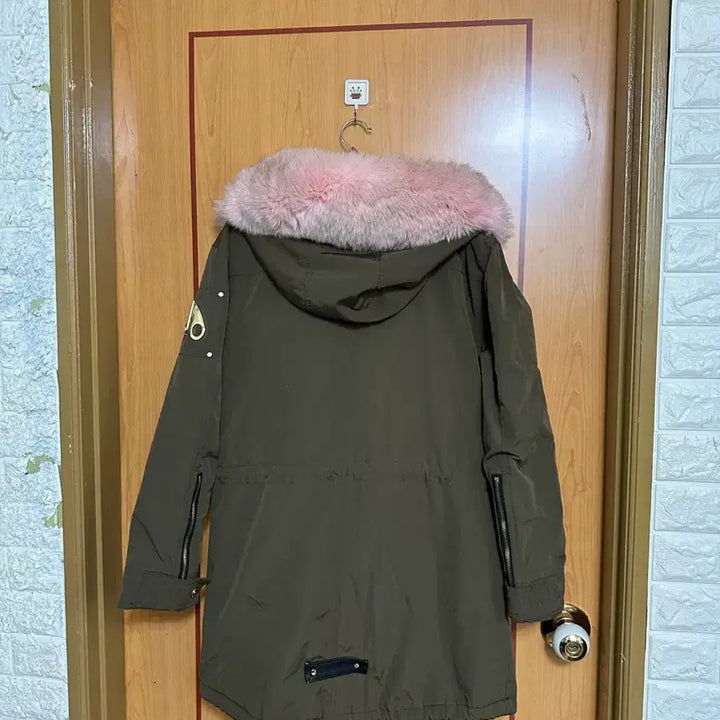[BUNJANG] Moose Knuckles Steeling Parka with Pink Fox Fur / 무스너클 스틸링 파카 핑크퍼 카키 폭스