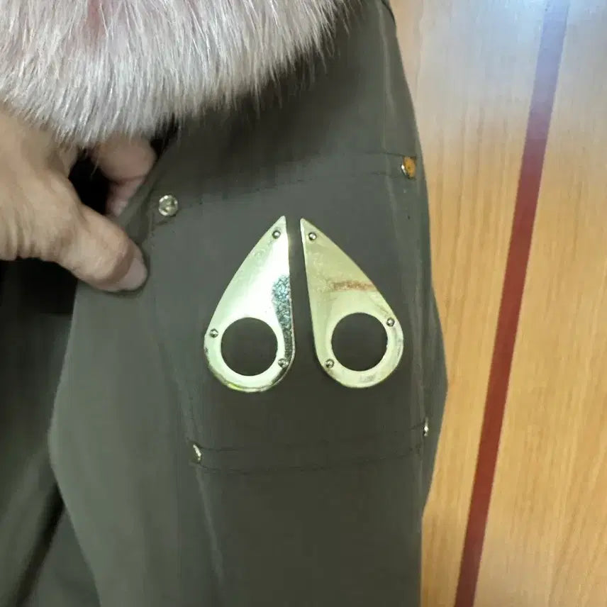 [BUNJANG] Moose Knuckles Steeling Parka with Pink Fox Fur / 무스너클 스틸링 파카 핑크퍼 카키 폭스