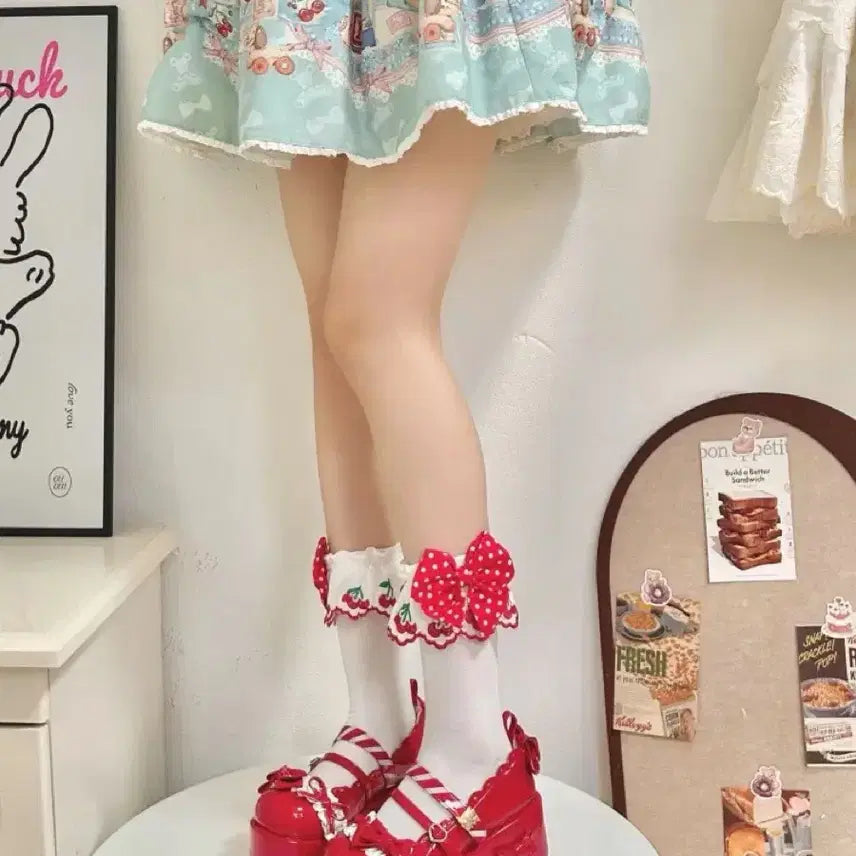 [SOLD OUT] 레드 로리타 드레스 중샵 풀세트 팝니다 코스프레 로리타
