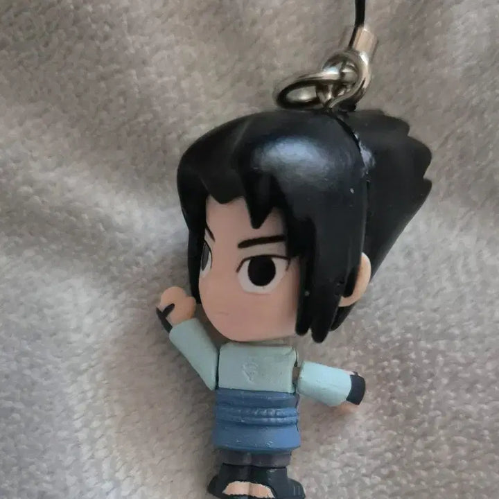 [BUNJANG] Bandai Naruto Uchiha Sasuke Mini Figure Keyring / 반다이 나루토 미니 고전 피규어 스트랩 우치하 사스케 키링