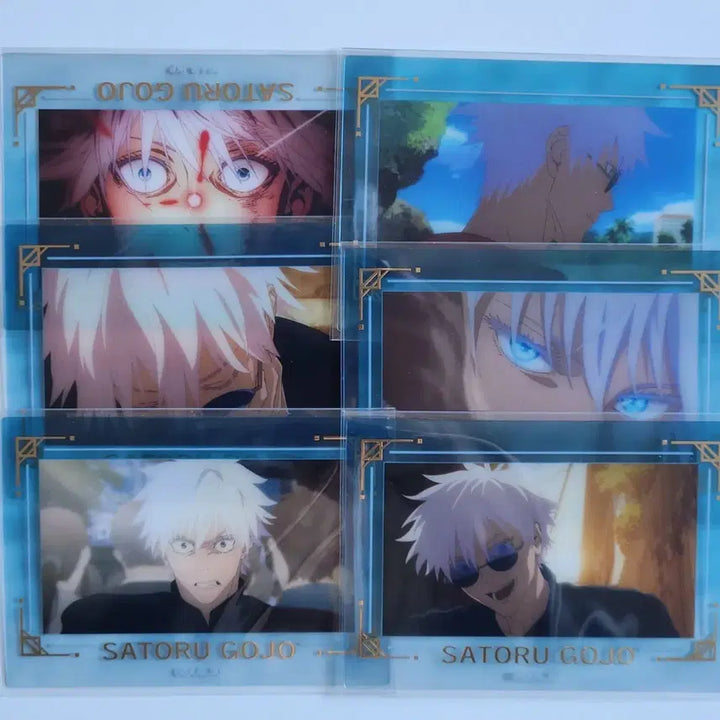 [BUNJANG] Jujutsu Kaisen Gojo Satoru Clear Card Bundle Set / (일괄판매) 주술회전 회옥옥절  고죠 사토루 클리어카드 6장