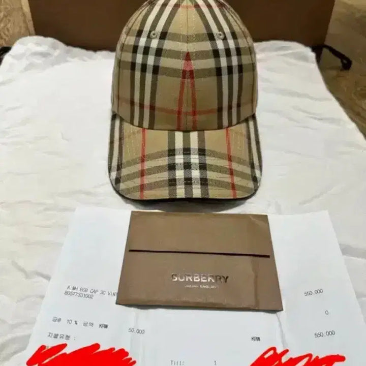 [BUNJANG] Burberry Check Ball Cap M / 정품) 버버리 체크 볼캡 M
