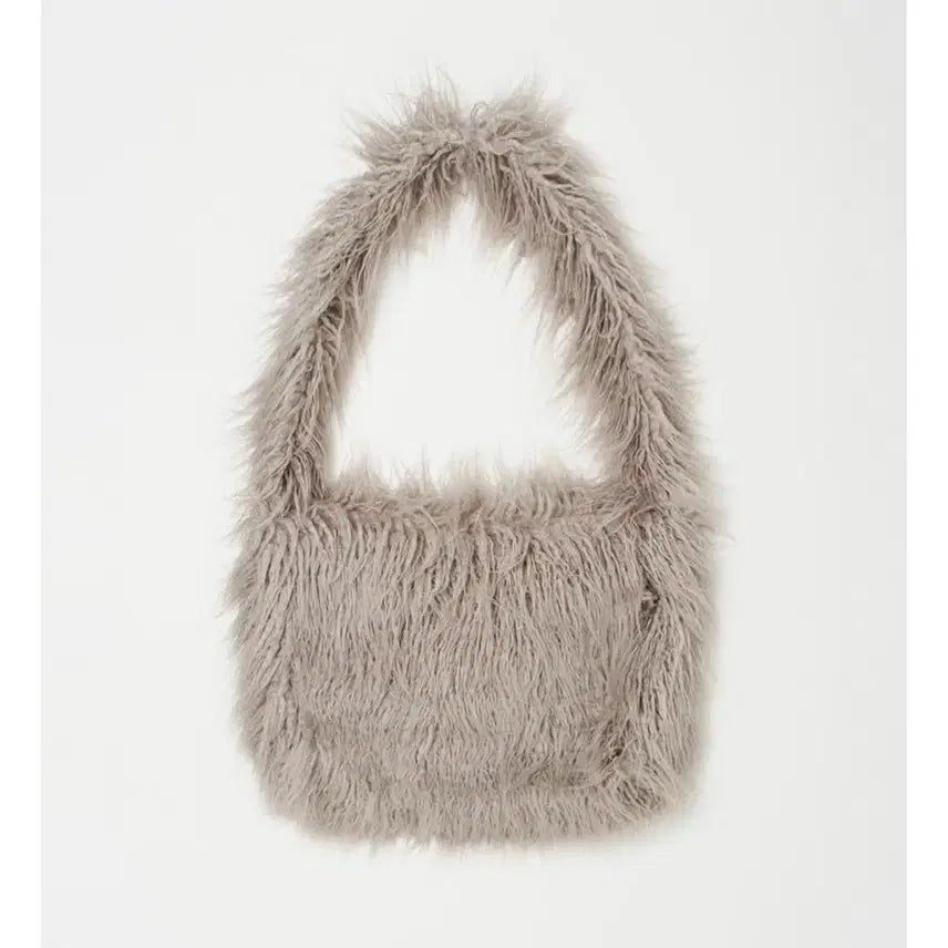 [BUNJANG] Nothing Everything Vegan Fur Crossbody Bag / 낫띵에브리띵 비건 퍼 크로스바디 백