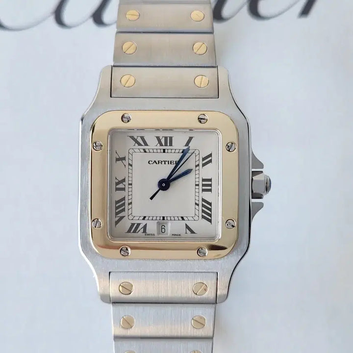 [BUNJANG] Cartier Santos Galbee 29mm Quartz Watch / 까르띠에 산토스 갈베 콤비 29미리 쿼츠