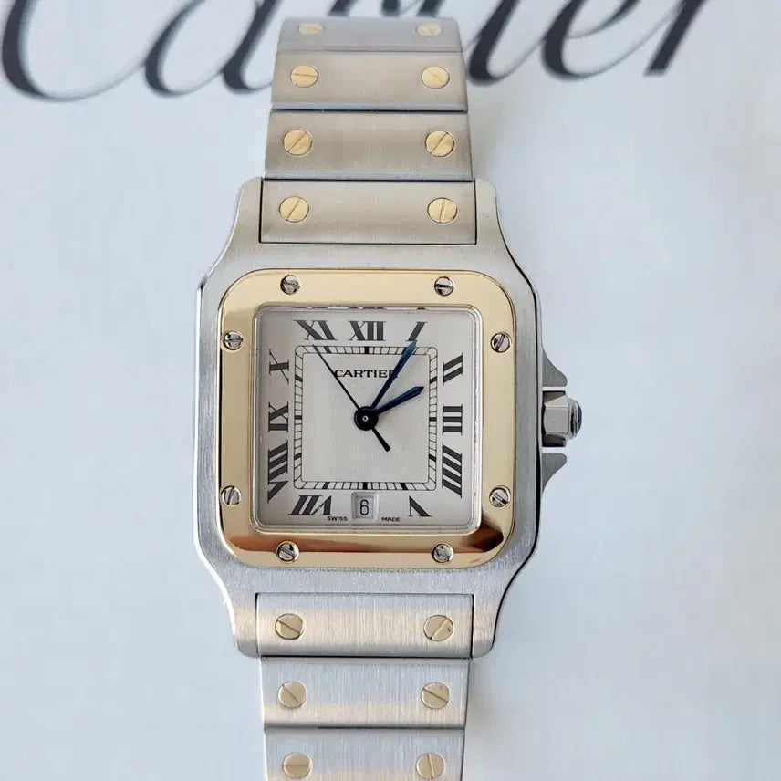 [BUNJANG] Cartier Santos Galbee 29mm Quartz Watch / 까르띠에 산토스 갈베 콤비 29미리 쿼츠