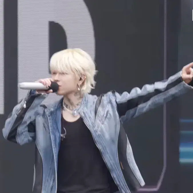 [BUNJANG] Badblood Denim Racer Jacket M / 애쉬 아일랜드 착용 배드블러드 데님 레이서 자켓 m